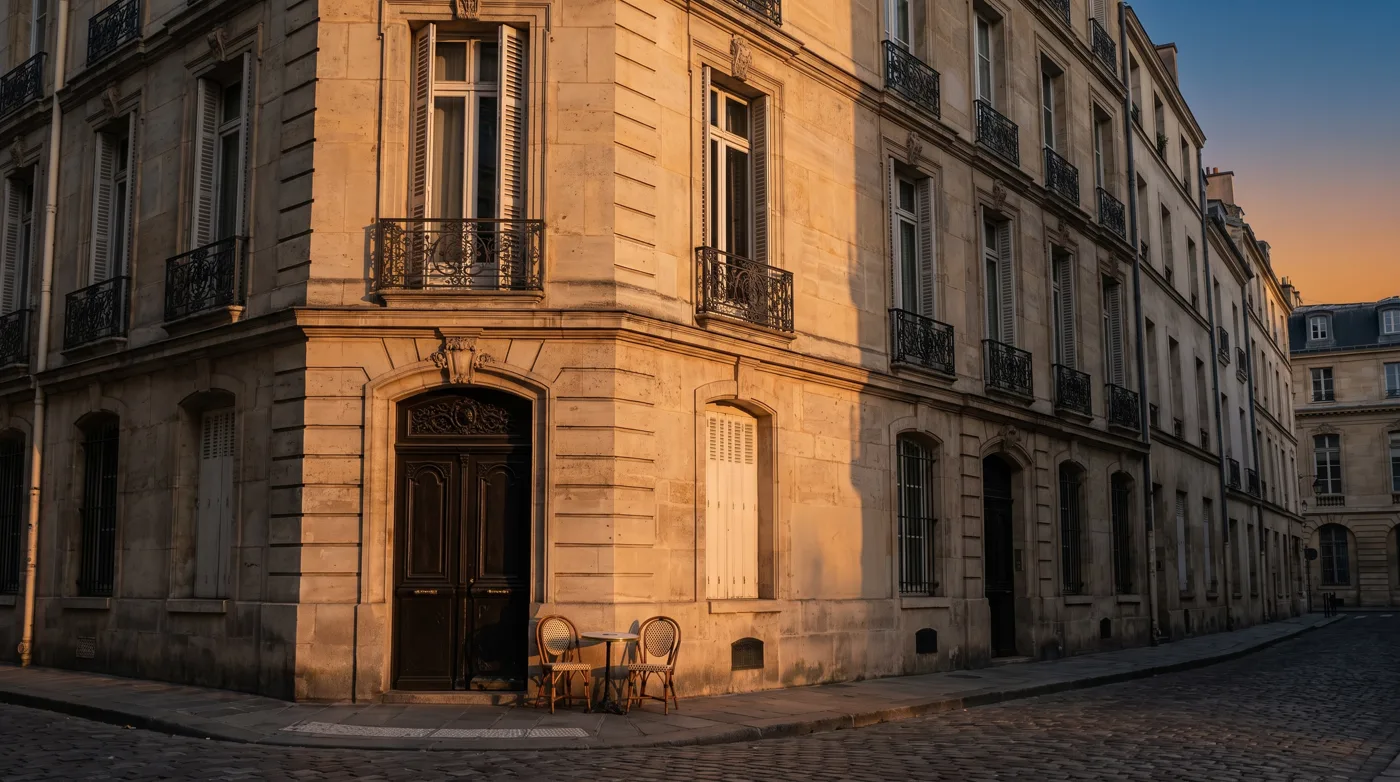 L'immeuble, rue de Turenne